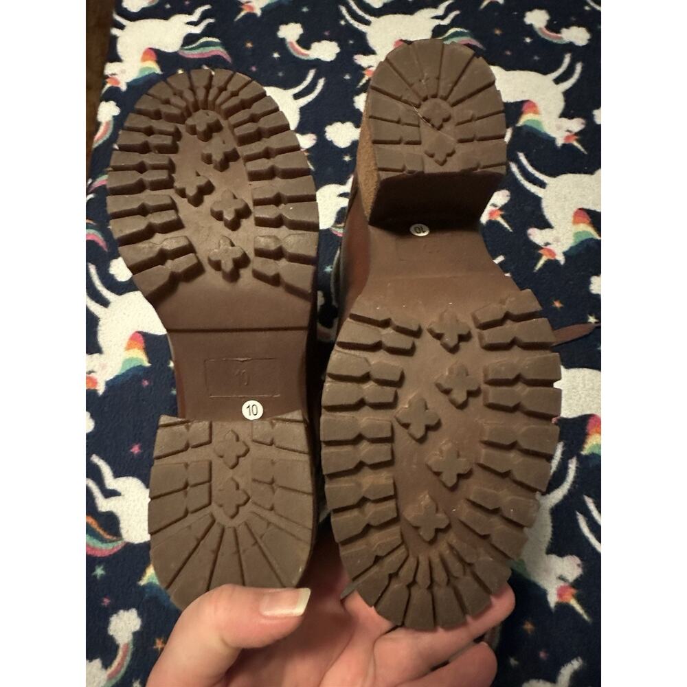 Women’s Size 10M Dress Boot Faux Fur Trim Mia Brown (stitch Fix) Worn 1x - Picture 5 of 11
